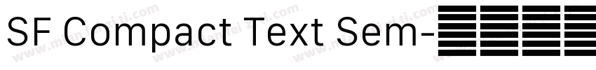SF Compact Text Sem字体转换